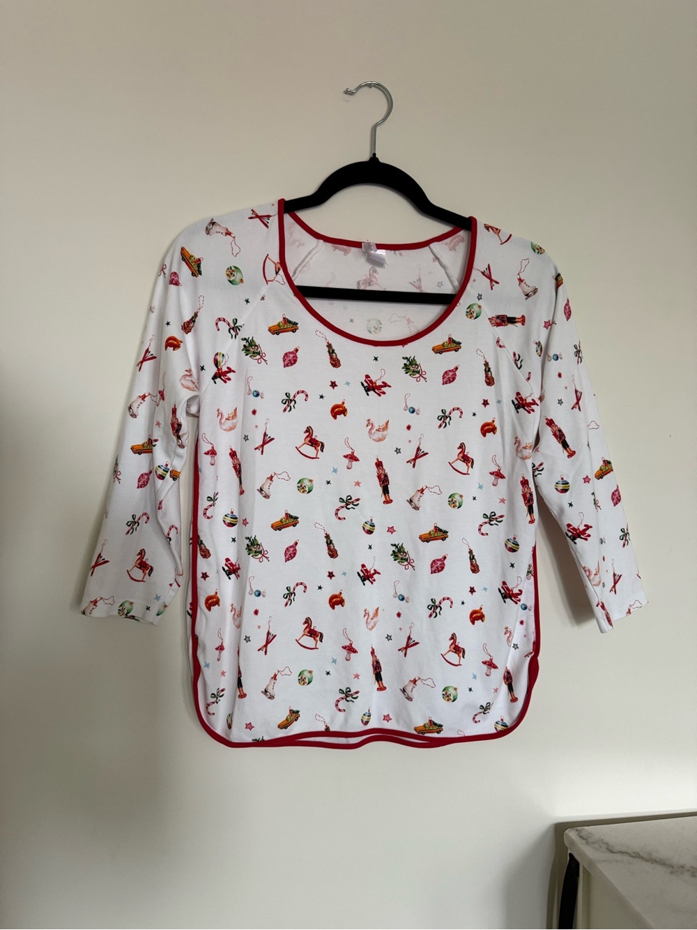 Lake Pajama Set Holiday Ornament Print